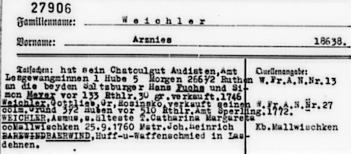 Weicher in Kartei Moeller