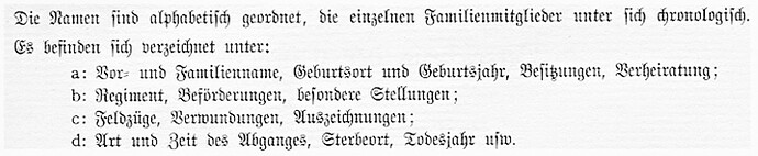 Abkürzungen in Stammregister und Chronik der Sächsischen Armee von Verlohren, S. 106