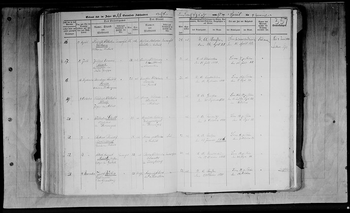 1888 Graudenz Eheregister Willer oo Eckert