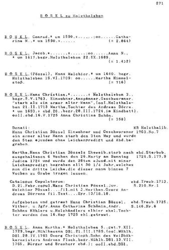 Bösel S_271 in Ahnen der Brüder Keil - Stammfolgen in alphabetischer Reihenfolge von Heinz-Rudolf Keil