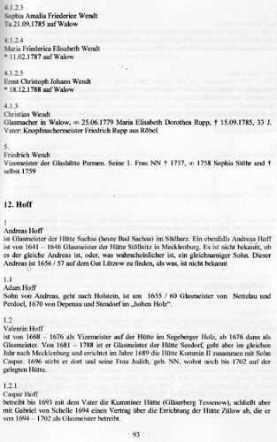Wendt in Glashütten in Mecklenburg-Pommern v. Gerd Sobietzky Heft 2 S_93