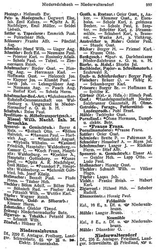 Niederhermsdorf in Adressbuch aller Länder Schlesien 1912 S_597