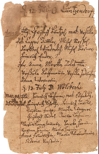 Taufbuch Seite 1
