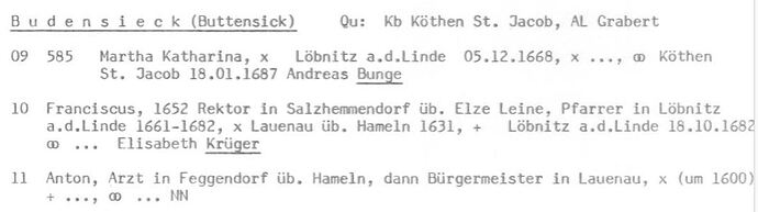 Budensieck Buttensick in ALU-Nr. 1384