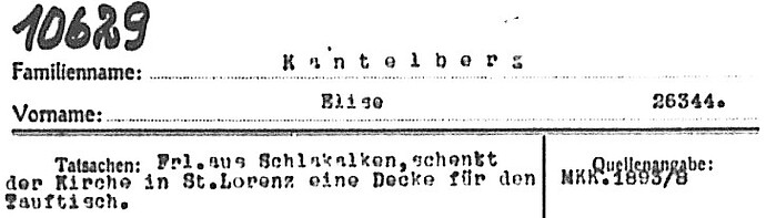 10629 Kantelberg in Kartei Moeller