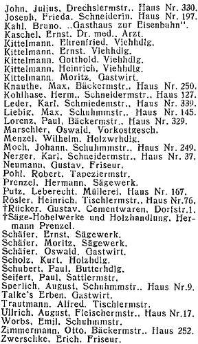Rabishau 2 in Amtliches Landes-Adressbuch der Provinz Niederschlesien für Industrie, Handel, Gewerbe 1927