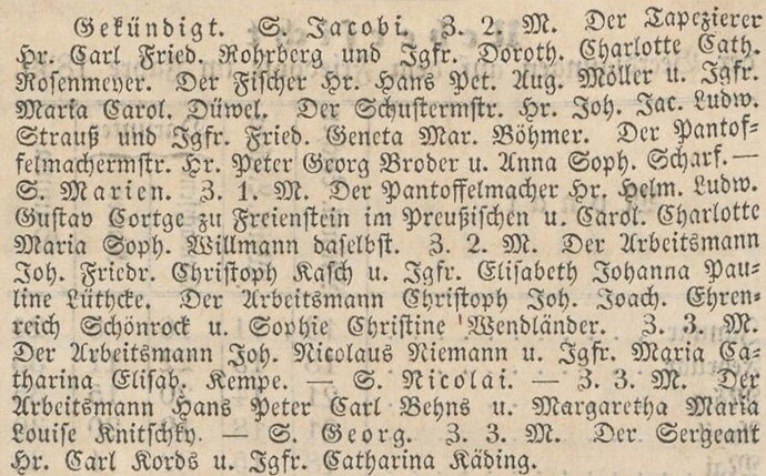 Kirchen-Nachrichten v. 04. bis 08.01.1840 sind in Rostock 2