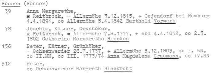 Rönnen Rönner in ALU-Nr. 1468