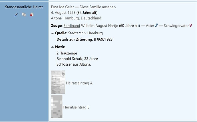 Hartje Wilhelm Franz Christoph Ehe 2