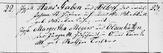 Staben, Hans oo 23.Oktober 1800 Chruchbook Nortorf