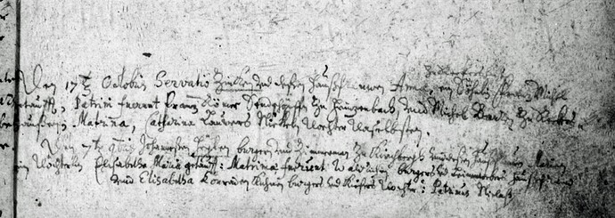 Franz Römer Taufpate 1658