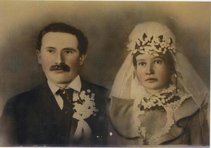 Herman Gehring and Anna Hoffman Wedding