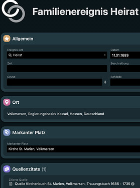 Heiratseintrag
