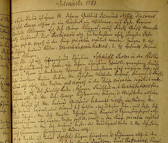 Tr 1783 Eisleben Nicolai Loß- Schoche