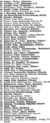 Groß Justin mit Zoldekow in Deutsches Reich - Reichstelefonbuch 1942, Band III, S. 696_2
