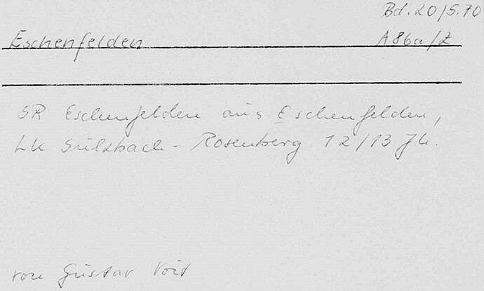 Eschenfelden in Film-Nr. 008997387 Aufnahme 1972