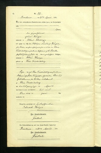 Friedrich Krüger death 1901