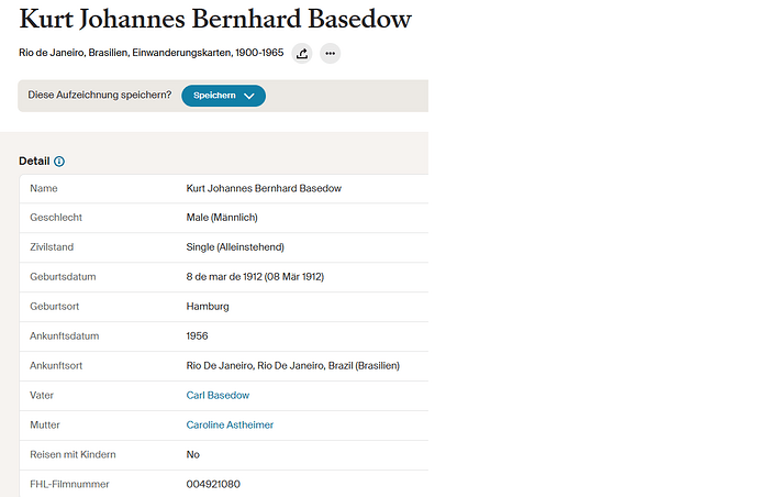 Basedow Kurt Johannes Bernhard 1912