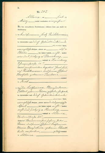 Rühlemann, Fritz + Stüven, Heirat 1914 Altona, Seite 1.jpg